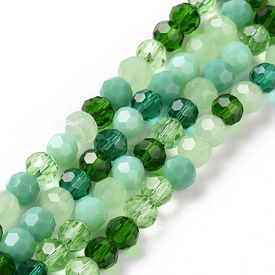 Glass Beads Strands X-GLAA-E036-09F-1