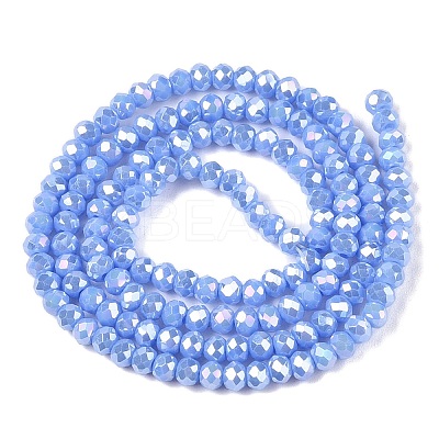 Electroplate Glass Beads Strands EGLA-A044-P2mm-B17-1