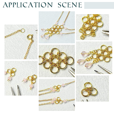 150Pcs 3 Styles 304 Stainless Steel Split Rings STAS-BBC0002-88-1
