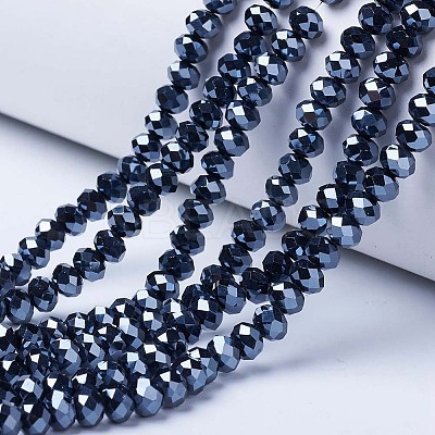 Electroplate Glass Beads Strands EGLA-A044-P3mm-A18-1