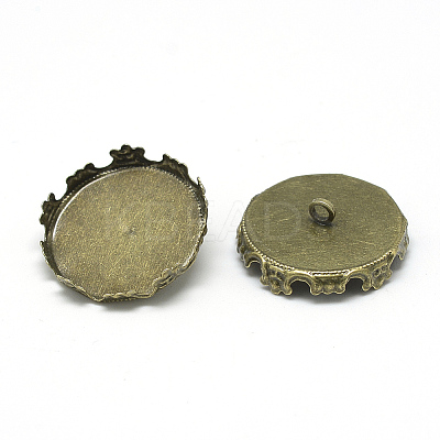 Iron Bead Cap Pendant Bails X-MAK-Q011-22AB-15mm-1