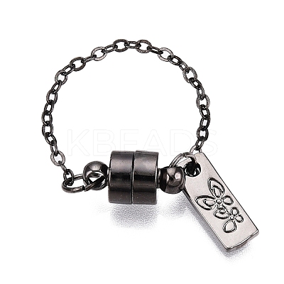 Brass End with Chains KK-C066-05B-1