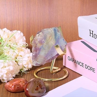 3Pcs 3 Styles Iron Heart Shaped Crystal Display Pedestals for Gemstone ODIS-CA0001-23-1
