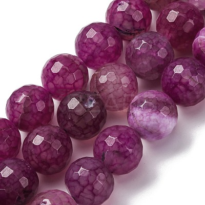Natural Dragon Veins Agate(Dyed & Heated) Beads Strands G-K390-A10-01-1