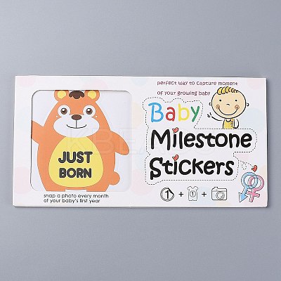 Newborn Monthly Milestone Stickers DIY-H127-B09-1