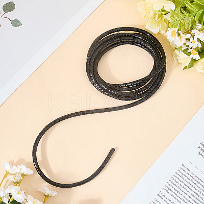 Braided Leather Cord with Core WL-CL0001-01E-1