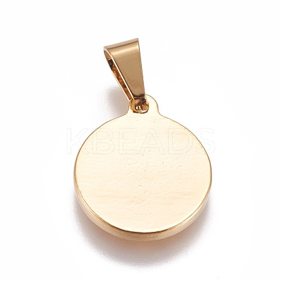 304 Stainless Steel Pendants STAS-L222-05G-1