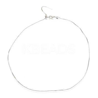 Adjustable Electroplate Brass Venetian Chain Necklaces MAK-L028-02P-1
