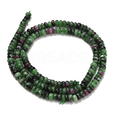 Natural Ruby in Zoisite Beads Strands G-Z110-B41-2x4mm-1