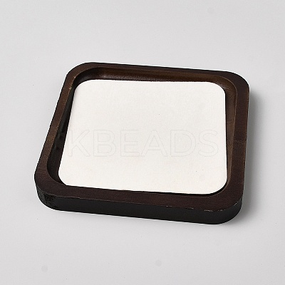 Square Wooden Organizer Display Jewelry Plates ODIS-WH0099-221A-1