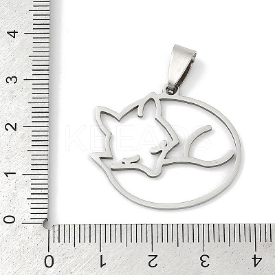 201 Stainless Steel Pendants STAS-F316-35P-1