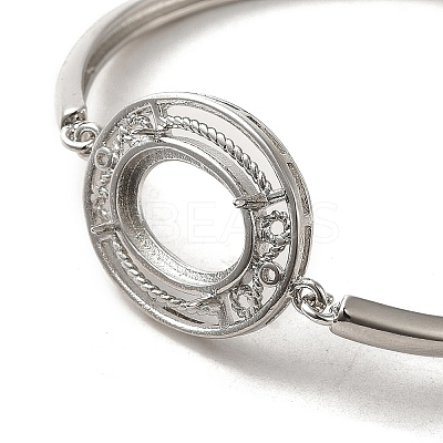 Brass Chain Bangle Making BJEW-B077-01B-1