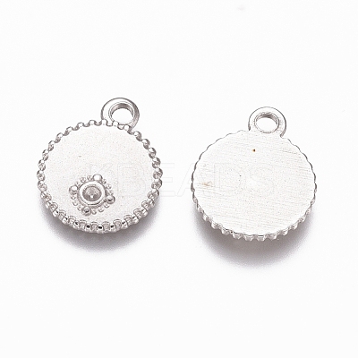 Tarnish Resistant 304 Stainless Steel Pendant Rhinestone Settings STAS-G218-15P-1