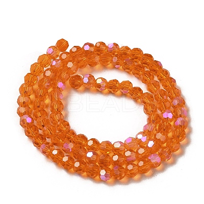 Electroplate Transparent Glass Beads Strands LS-EGLA-A035-T4mm-L05-1