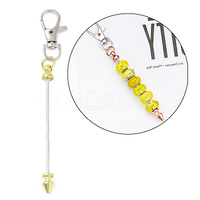 Alloy Beadable Pendant Decorations LS-KEYC-D288-01G-1