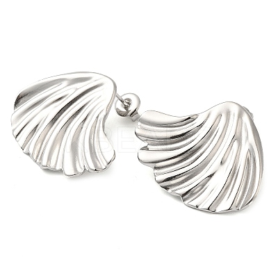 Non-Tarnish 304 Stainless Steel Stud Earrings EJEW-Z022-09P-1