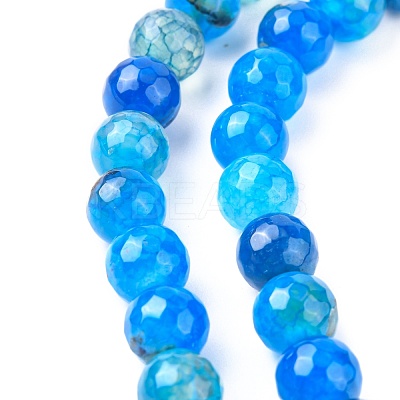 Natural Agate Bead Strands X-G-K166-07F-8mm-06-1