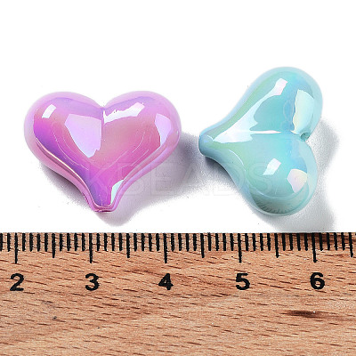 UV Plating Opaque Acrylic Beads OACR-Z013-43-1