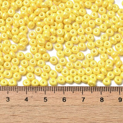 Baking Paint Luster Glass Seed Beads SEED-B001-04A-06-1