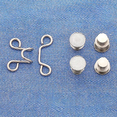 Alloy Adjustable Jean Button Pins BUTT-PW0001-04B-P-1