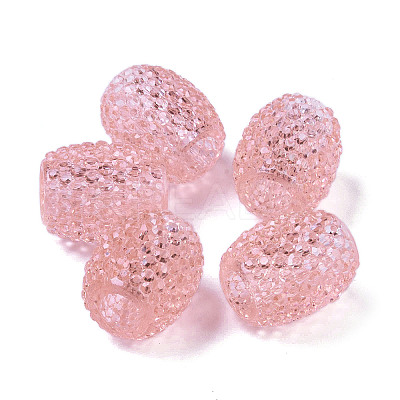 Transparent Resin European Jelly Colored Beads RESI-B025-01A-07-1