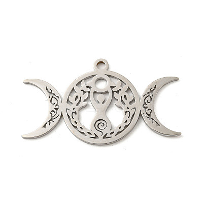 Non-Tarnish 304 Stainless Steel Pendants STAS-P342-05P-1