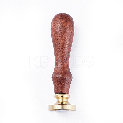 DIY Letter Scrapbook Brass Wax Seal Stamps and Wood Handle Sets AJEW-PH0010-E-1