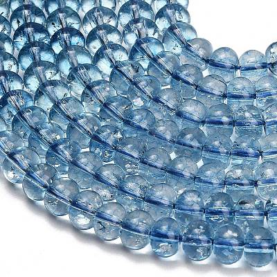 Dyed Imitation Gemstone Glass Beads Strands GL-Z001-03B-11-1