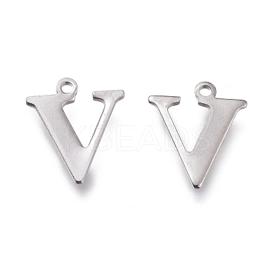 Tarnish Resistant 304 Stainless Steel Charms STAS-H112-V-P-1