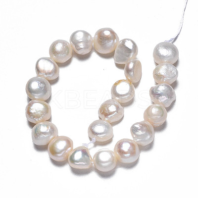 Natural Cultured Freshwater Pearl Beads Strands X-PEAR-N014-08A-1