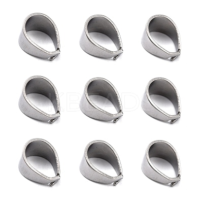 Tarnish Resistant 304 Stainless Steel Snap on Bails STAS-R065-34-1
