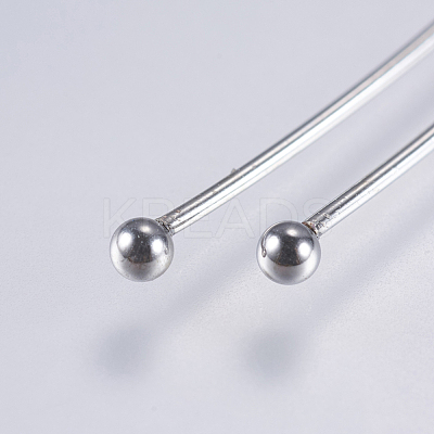 Tarnish Resistant 304 Stainless Steel Ball Head Pins X-STAS-F146-02P-40mm-1
