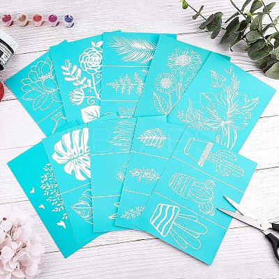 Christmas Reindeer Self-Adhesive Silk Screen Printing Stencil DIY-OC0001-99B-1