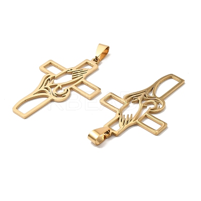 201 Stainless Steel Pendants STAS-K310-01B-G-1