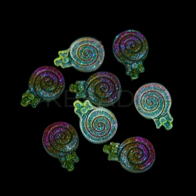 Luminous Transparent Resin Decoden Cabochons RESI-D013-15-1