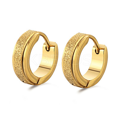 Fashionable 201 Stainless Steel Hoop Earrings FS-WGC0DED-03-1