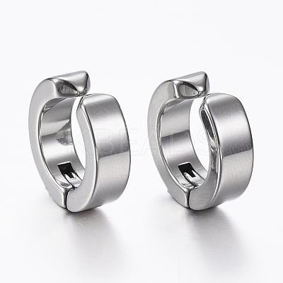 Tarnish Resistant 304 Stainless Steel Clip-on Earrings EJEW-H351-18P-1