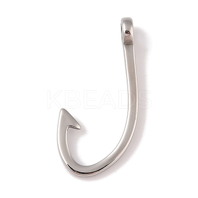 Non-Tarnish 304 Stainless Steel Hook Clasps LS-STAS-C109-14A-P-1