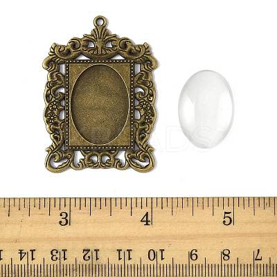 DIY Rectangle Pendant Making Kits DIY-FS0009-38-1