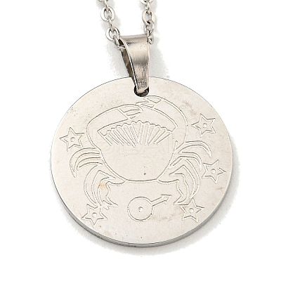 Non-Tarnish Constellation Pendant Necklaces LS-NJEW-S422-04P-04-1