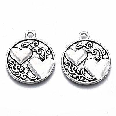 Tibetan Style Alloy Pendants X-TIBE-S314-127AS-RS-1