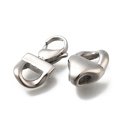 304 Stainless Steel Lobster Claw Clasps STAS-L284-02P-1