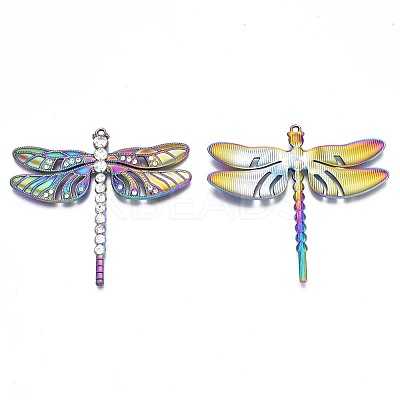 Rack Plating Rainbow Color Alloy Big Pendants X-PALLOY-N163-170A-1
