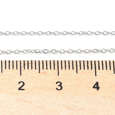 Tarnish Resistant 304 Stainless Steel Cable Chain Necklaces STAS-G083-72P-1
