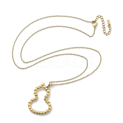 Ion Plating(IP) 304 Stainless Steel Pendant Necklace NJEW-K255-20G-1