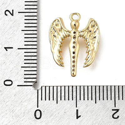 Brass Micro Pave Cubic Zirconia Pendants KK-U061-16G-1