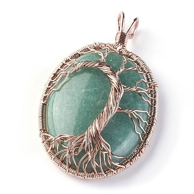 Natural & Synthetic Mixed Stone Big Pendants G-G771-C-1