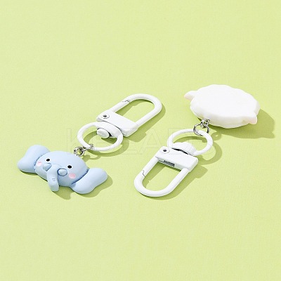 Animal Resin Pendant Decorations HJEW-FZ00014-1
