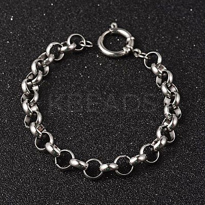 Tarnish Resistant 304 Stainless Steel Rolo Chain Bracelets BJEW-H477-04-1
