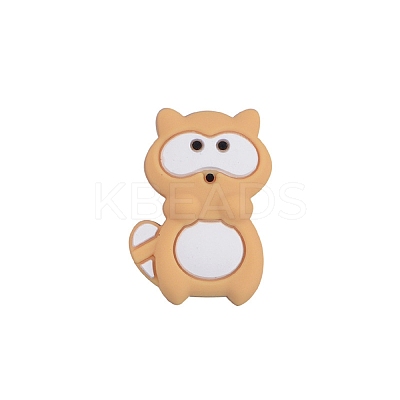 Raccoon Food Grade Silicone Beads PW-WG77311-02-1